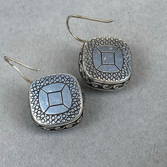 Brighton Champagne Taupe Silver Plated Venus Rising Swarovski Crystal Earrings - Picture 7 of 8